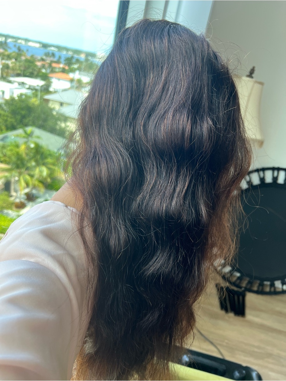 Human hair wig - Dark Brown - Picture 9 of 16
